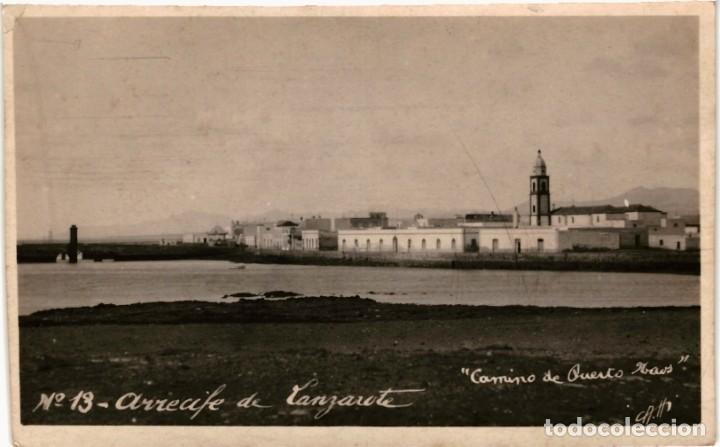 Fotografia antica: TARJETA POSTAL ARRECIFE - LANZAROTE -N&ordm; 13 - AQUILES HEITZ