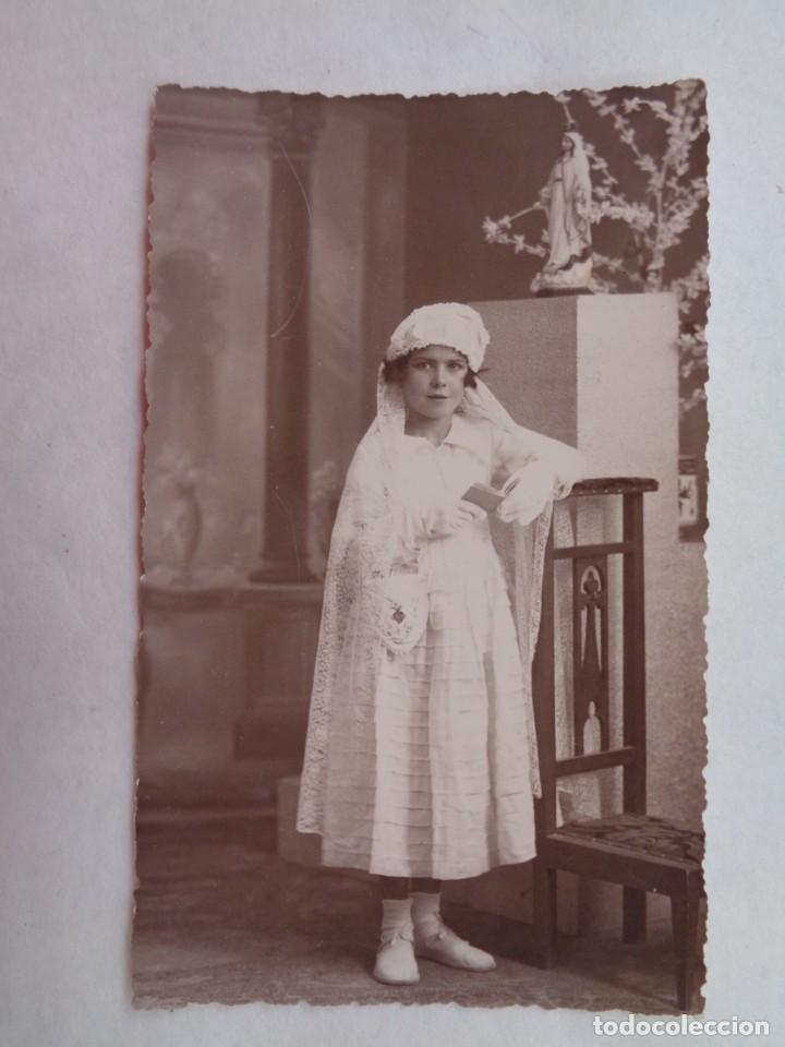 Fotograf&iacute;a antigua: PRECIOSA FOTO DE ESTUDIO DE NI&Ntilde;A DE PRIMERA COMUNION, PRINCIPIOS DE SIGLO