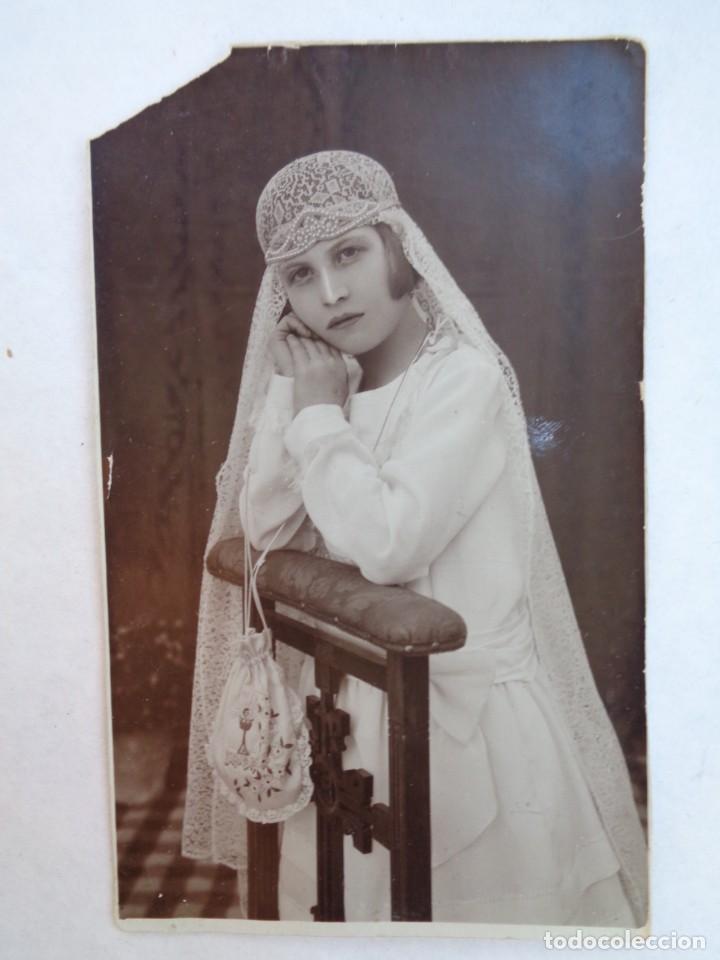 Fotograf&iacute;a antigua: PRECIOSA FOTO DE ESTUDIO DE NI&Ntilde;A DE PRIMERA COMUNION, PRINCIPIOS DE SIGLO