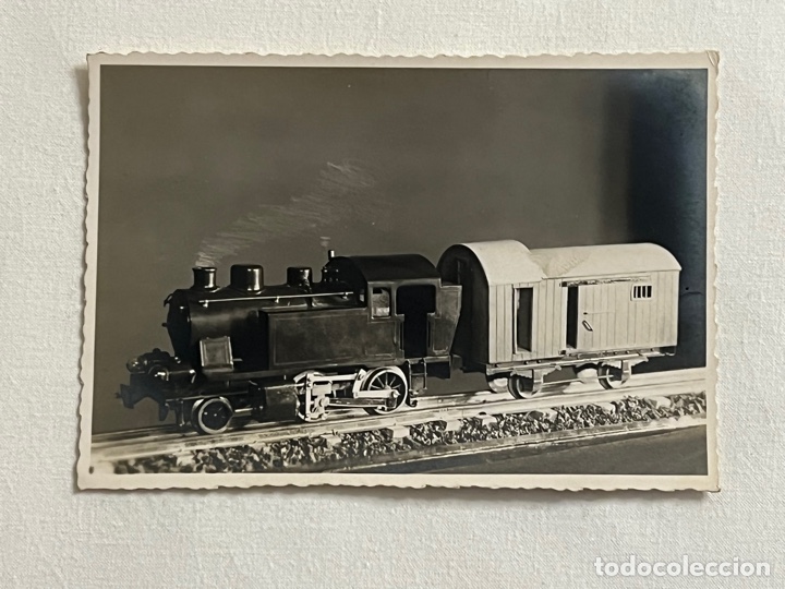 Fotograf&iacute;a antigua: TREN M&Aacute;QUINA VAPOR. Fotograf&iacute;a exposici&oacute;n juguetes&hellip; (h.1960?)