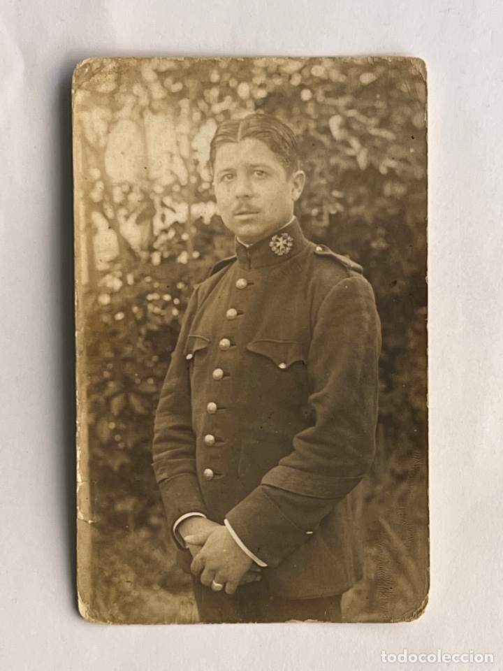 Fotografia antiga: MILITAR. Fotograf&iacute;a Soldado del Cuerpo Sanitario.. &Eacute;poca Alfonsina (h.1920?)
