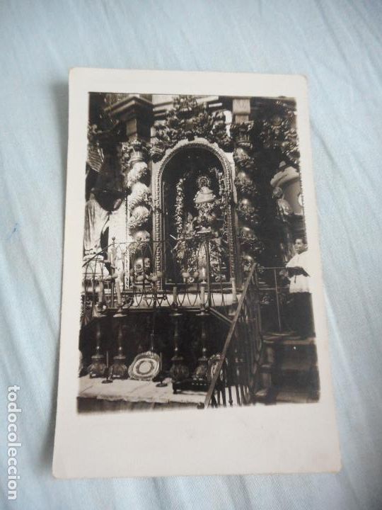 Antique Photography: ANTIGUA FOTOGRAFIA ALTAR INTERIOR IGLESIA SIN IDENTIFICAR