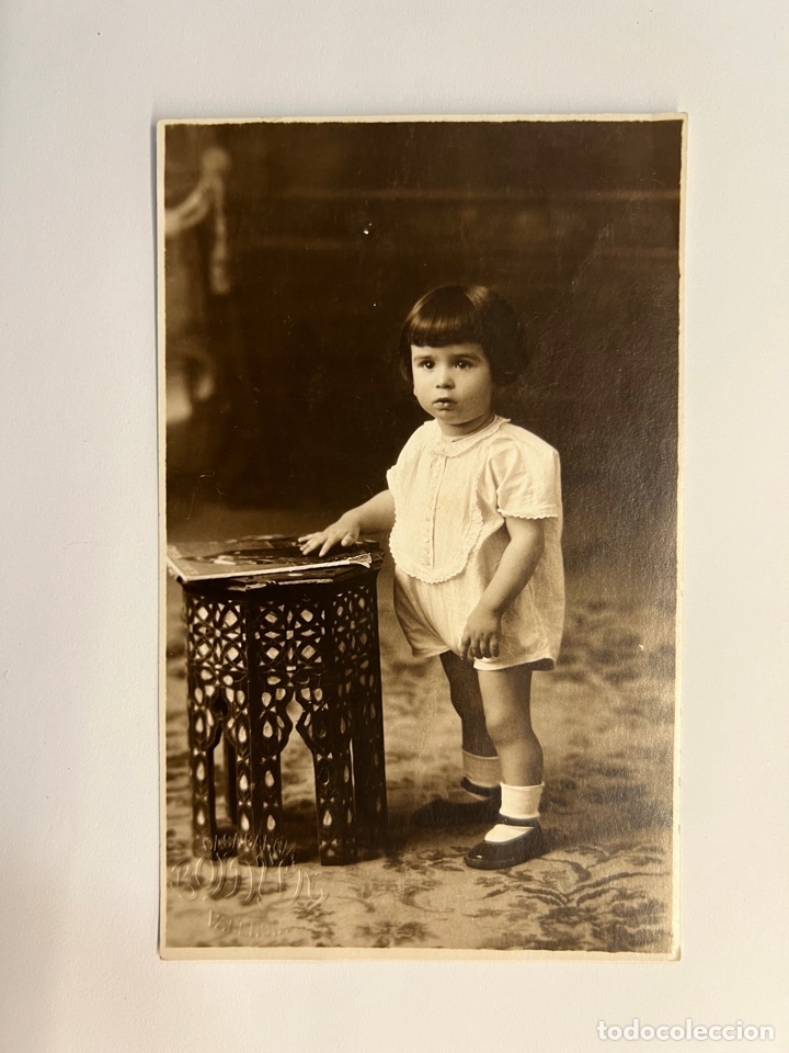 Antique Photography: NI&Ntilde;OS. Fotograf&iacute;a Casa Garcia.. Ni&ntilde;a con pololos&hellip;. (a.1920)