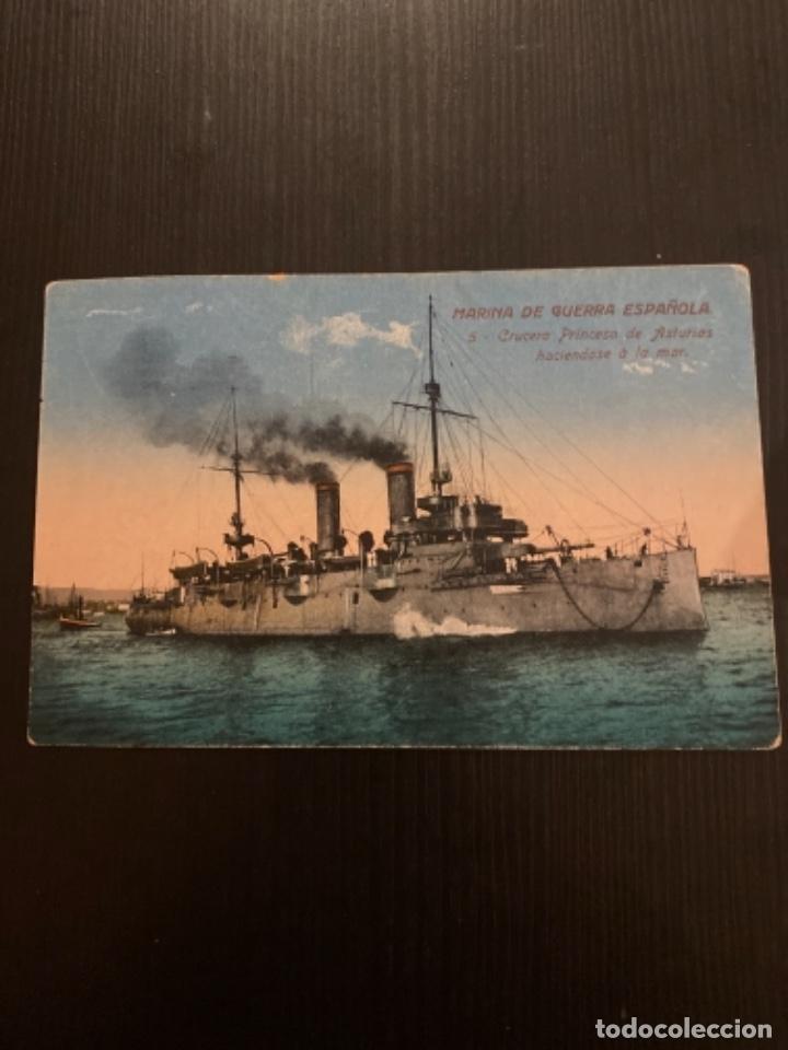 Fotograf&iacute;a antigua: Tarjeta postal marina de guerra espa&ntilde;ola 5 crucero princesa de Asturias