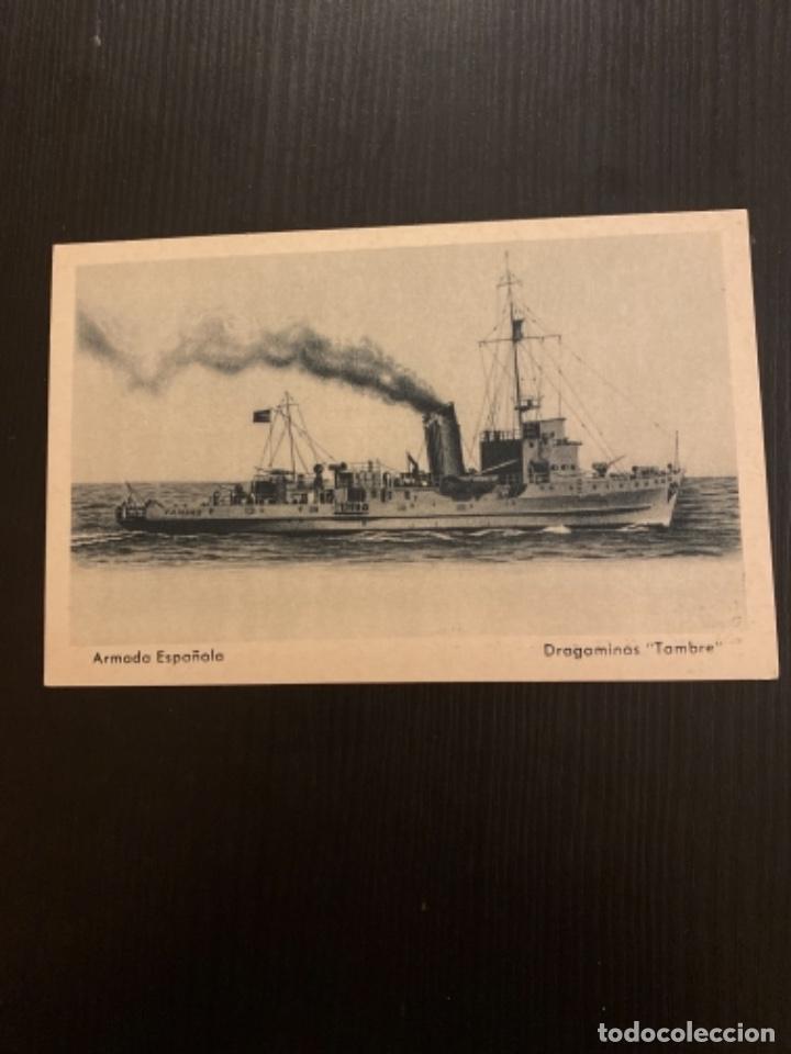 Fotograf&iacute;a antigua: Tarjeta postal armada espa&ntilde;ola acorazado Dragaminas Tambre