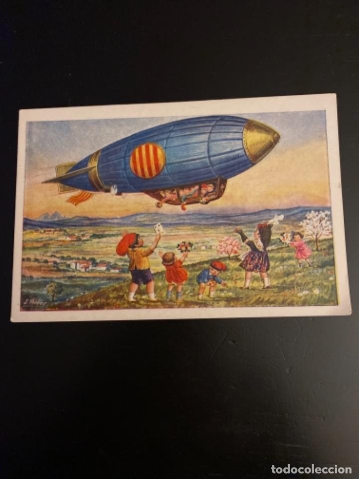 Fotograf&iacute;a antigua: Tarjeta postal catalana serie aviaci&oacute;n n&uacute;mero 5