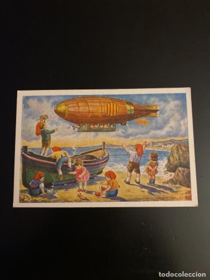 Fotograf&iacute;a antigua: Tarjeta postal catalana serie aviaci&oacute;n n&uacute;mero 1