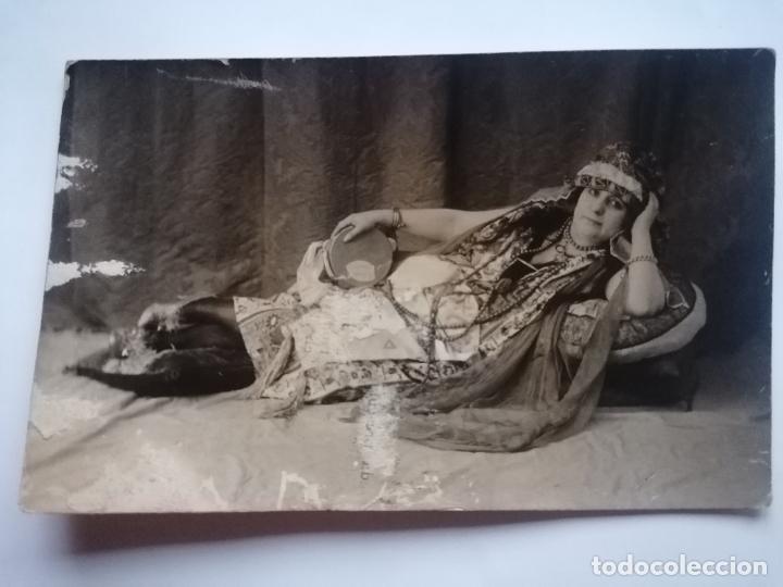 Antique Photography: POSTAL FOTOGRAFIA, ODALISCA, SIN CIRCULAR