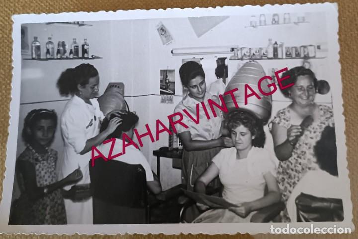 Alte Fotografie: ANTIGUA POSTAL FOTOGRAFICA, PELUQUERIA DE SE&Ntilde;ORA, 14X9 CMS