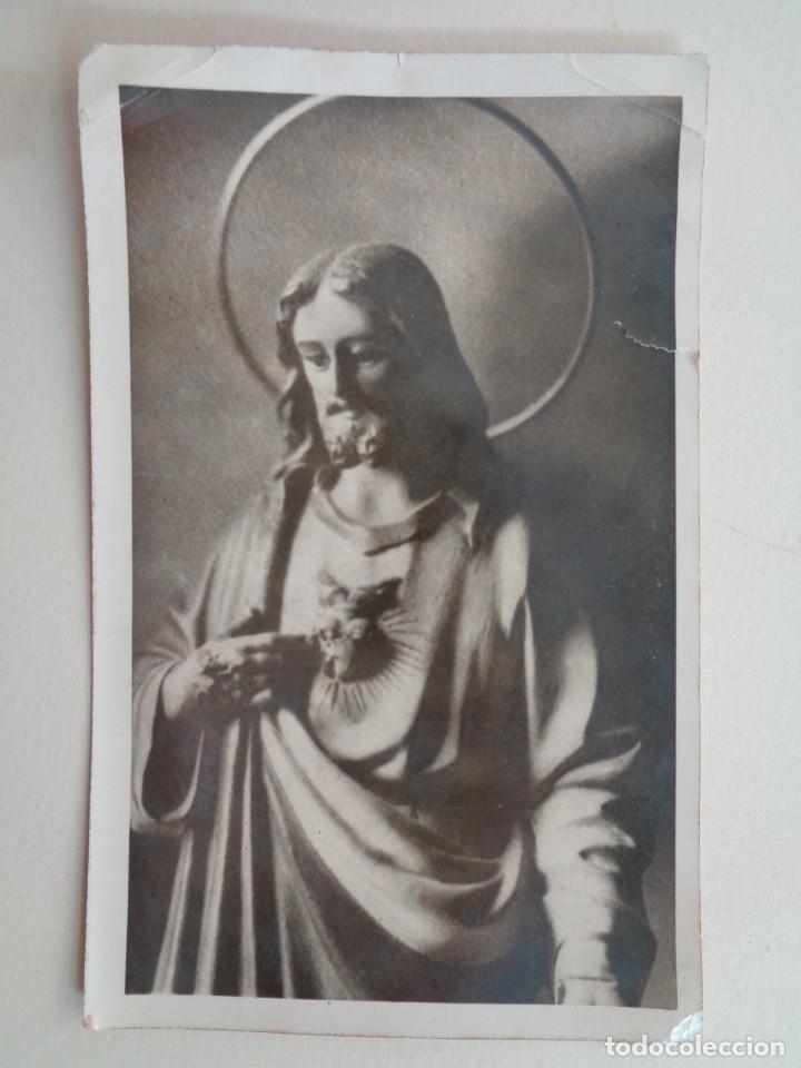 Alte Fotografie: FOTO DE UNA IMAGEN DEL SAGRADO CORAZON DE JESUS