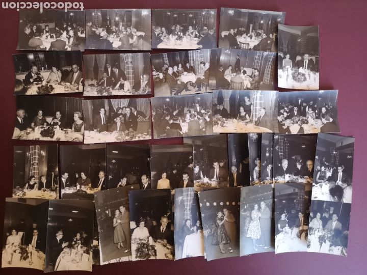 Alte Fotografie: LOTE DE 30 FOTOGRAFIAS DE UNA BODA. A&Ntilde;OS 60