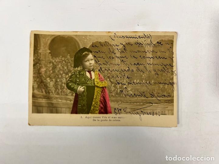 Fotograf&iacute;a antigua: TARJETA POSTAL FOTOGR&Aacute;FICA. NI&Ntilde;O TORERO. EL TORERITO. M.P. MADRID.