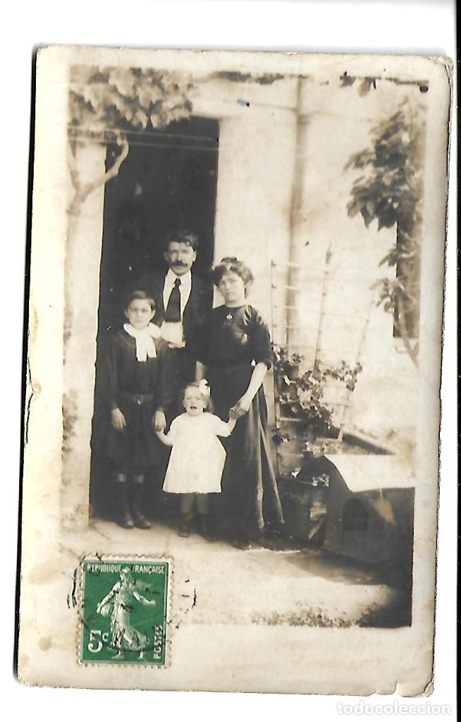 Fotograf&iacute;a antigua: ER-FOTOGRAFIA ANTIGUA DE UN MATRIMONIO Y DOS HIJOS CIRCULADA