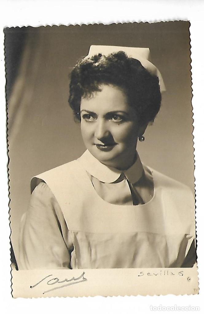 Fotografia antica: ER-FOTOGRAFIA ANTIGUA DE UNA ENFERMERA - FOTO - SAUS -SEVILLA.6-MADRID
