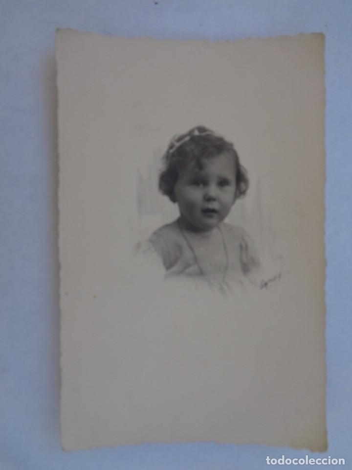 Fotografia antiga: PRECIOSA FOTO DE ESTUDIO DE NI&Ntilde;A, PRINCIPIOS DE SIGLO. DE GARAY ( FIRMADA )