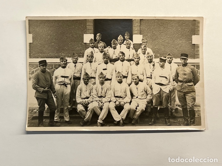 Antique Photography: FOTOGRAF&Iacute;A EJ&Eacute;RCITO FRANC&Eacute;S.. Grupo de Oficiales y Soldados. I Guerra Mundial (1914-1918)