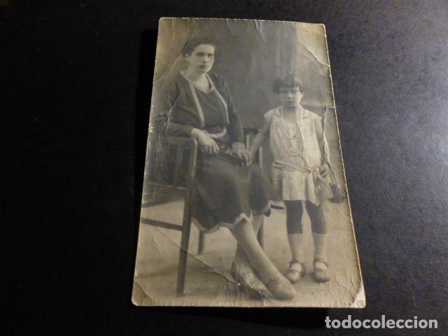 Fotografia antiga: MADRE E HIJO POSTAL FOTOGRAFICA