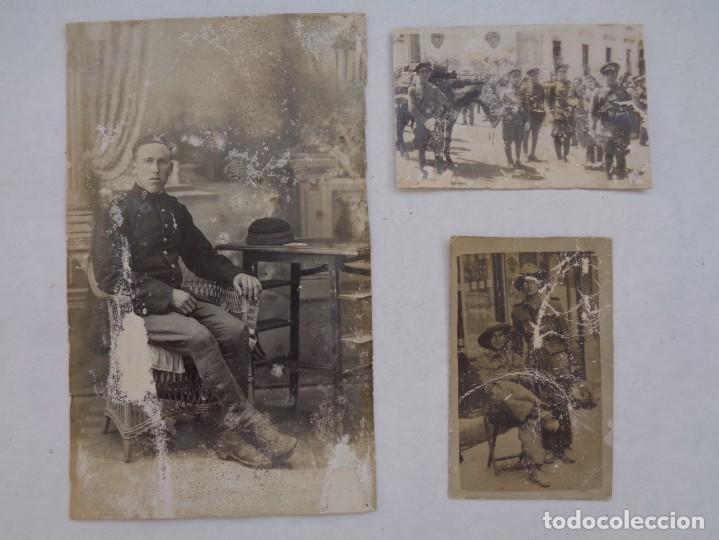 Antique Photography: LOTE DE 3 FOTOS MILITARES GUERRA AFRICA Y CIVIL . &iexcl; MAL ESTADO !!!!!