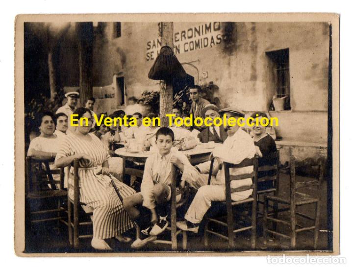Fotograf&iacute;a antigua: GRUPO FAMILIAR EN UN ALMUERZO. ESPARDE&Ntilde;AS ? CATALU&Ntilde;A. BALEARES.