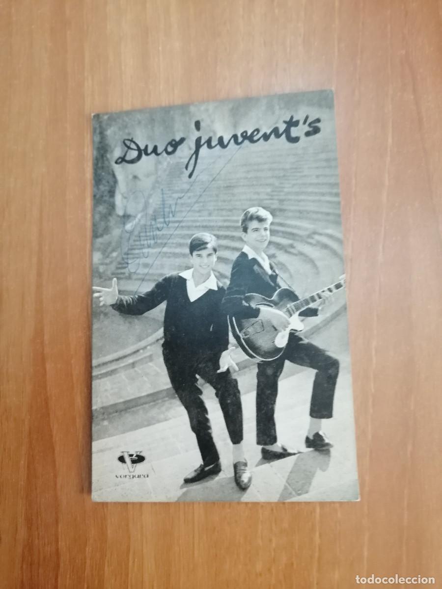 Fotograf&iacute;a antigua: FOTO POSTAL DUO JUVENT&acute;S SELLO VERGARA . CON DEDICADA