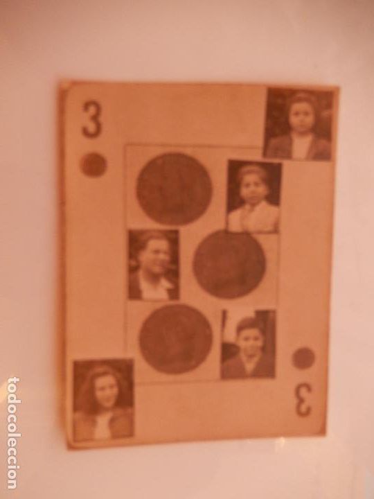 Fotografia antiga: TARJETA 3 DE ORO - CON FOTOGRAF&Iacute;AS - MIDE X6 CM.