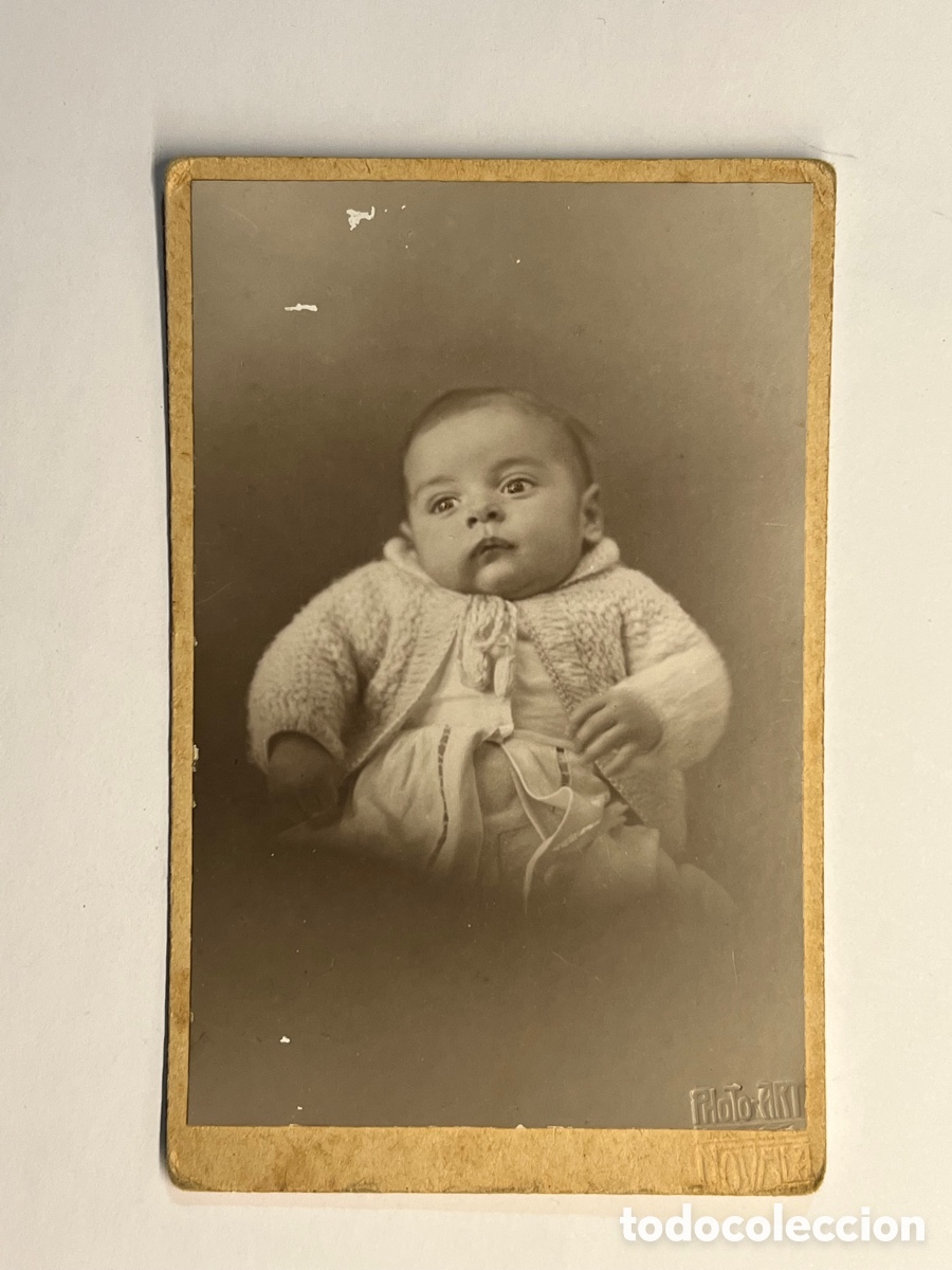 Fotografia antica: NI&Ntilde;OS FOTOGRAF&Iacute;A. Photo Art Novella (h.1930?) huella Fotograf&iacute;ca.. Med&iacute;das: 8,5 x 13,5 cm.