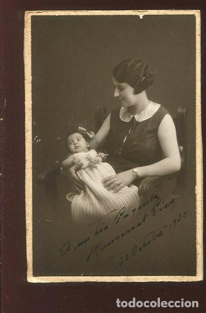 Fotografia antica: fotografia se&ntilde;ora con ni&ntilde;o 1930