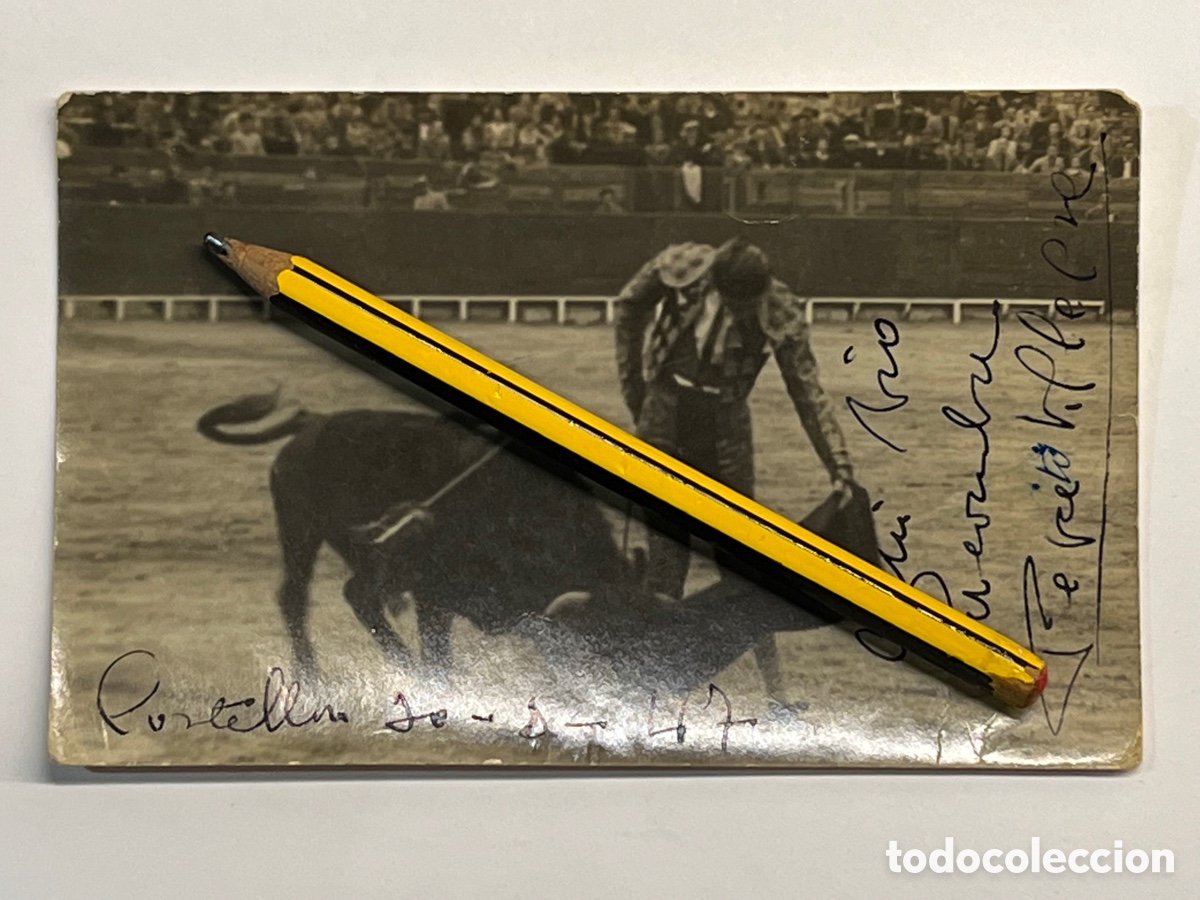 Antique Photography: CASTELLON PEPE ALEGRE. Torero de raza&hellip; Fotograf&iacute;a dedicada por el Torero de&hellip;. (a.1947)