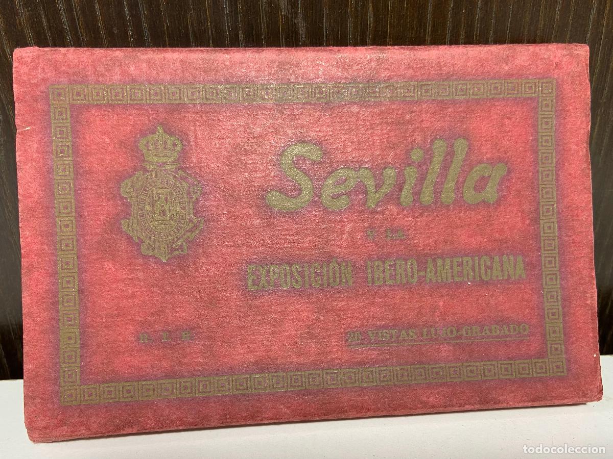 Fotografia antica: 115-Sevilla Exosici&oacute;n Ibero &ndash; Americana. 20 vistas lujo grabado&hellip;