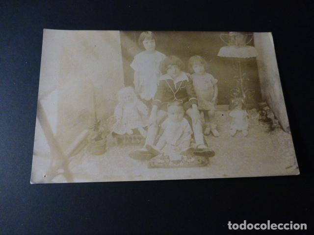 Antique Photography: NI&Ntilde;OS CON MU&Ntilde;ECAS POSTAL FOTOGRAFICA