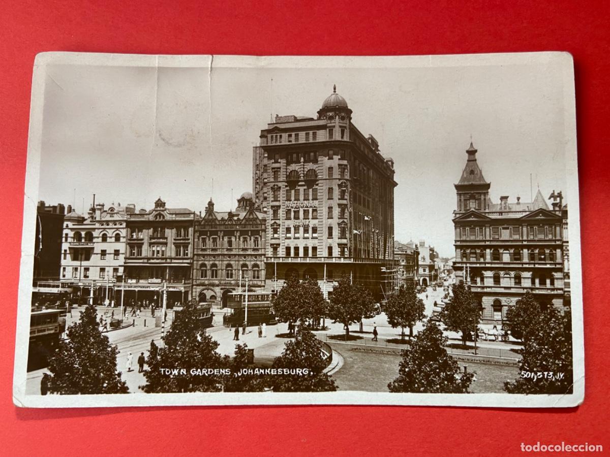 Fotograf&iacute;a antigua: 119- Johannesburg. Sud&aacute;frica. Circulada. Town gardens. 1.925