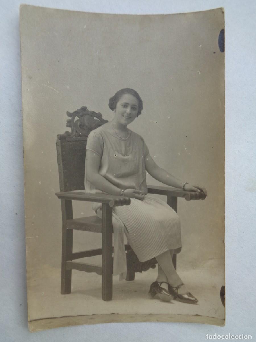 Antique Photography: PRECIOSA FOTO DE ESTUDIO DE SE&Ntilde;ORITA, A&Ntilde;OS 20