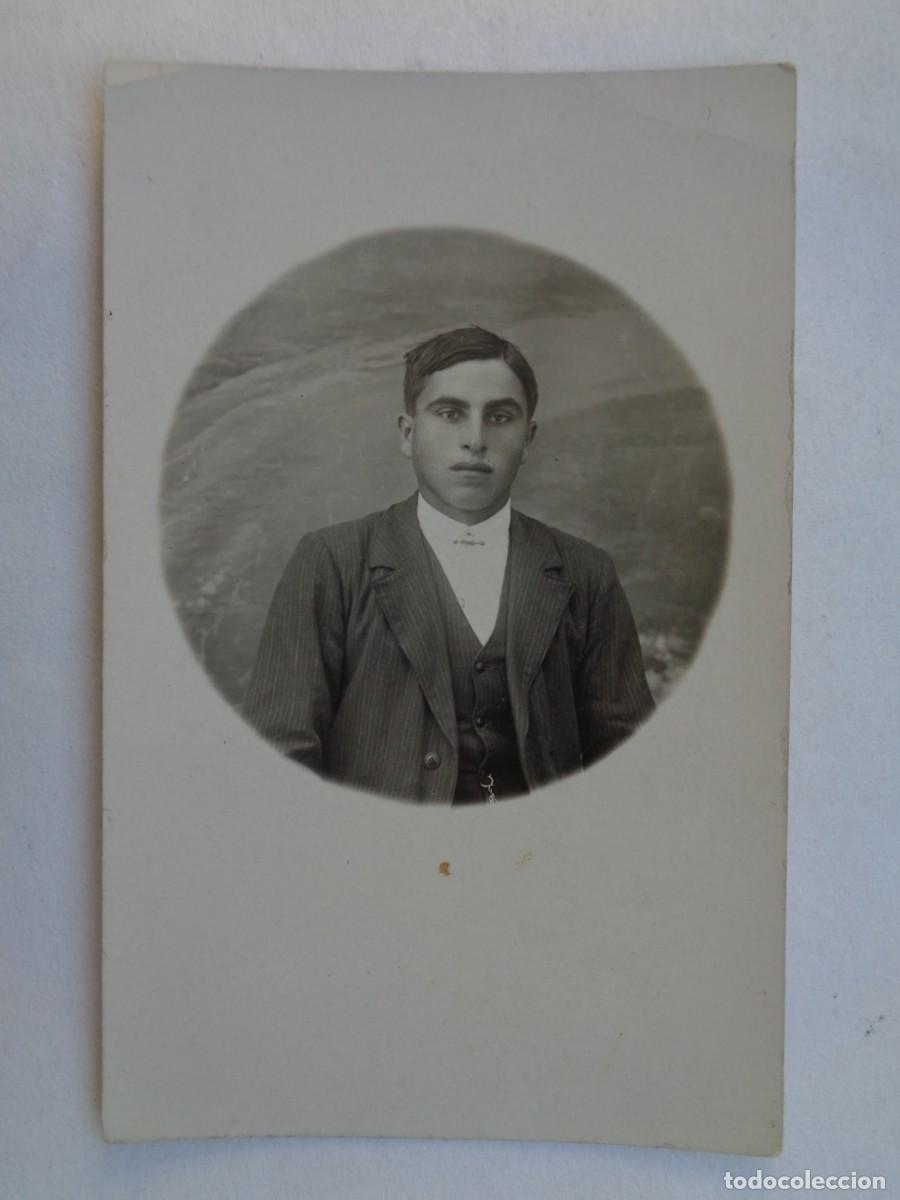 Antique Photography: BONITA FOTO DE ESTUDIO DE JOVEN ELEGANTE, PRINCIPIOS DE SIGLO.