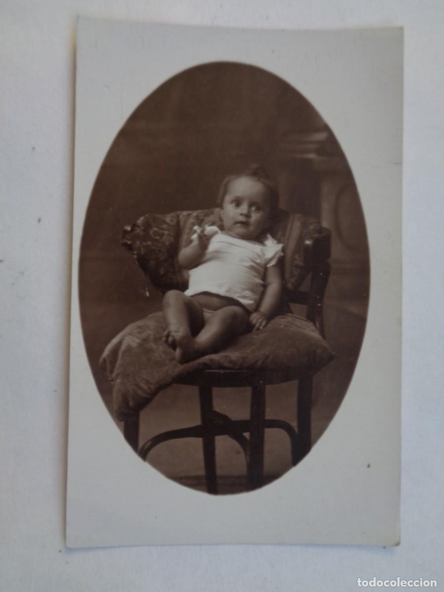 Antique Photography: PRECIOSA FOTO DE ESTUDIO DE BEBE TAL SE VE , PRINCIPIOS DE SIGLO.