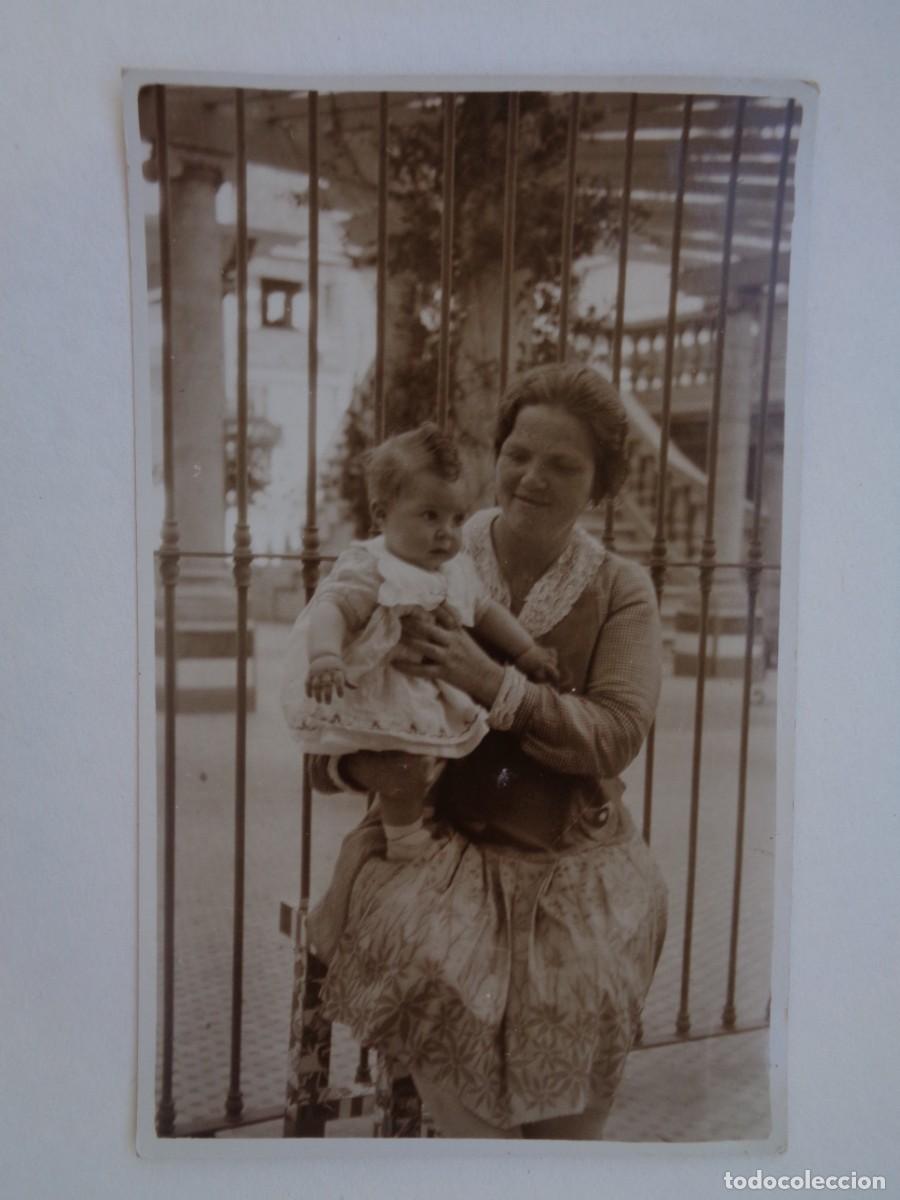 Antique Photography: BONITA FOTO DE BEBE CON SU TATA , A&Ntilde;OS 30