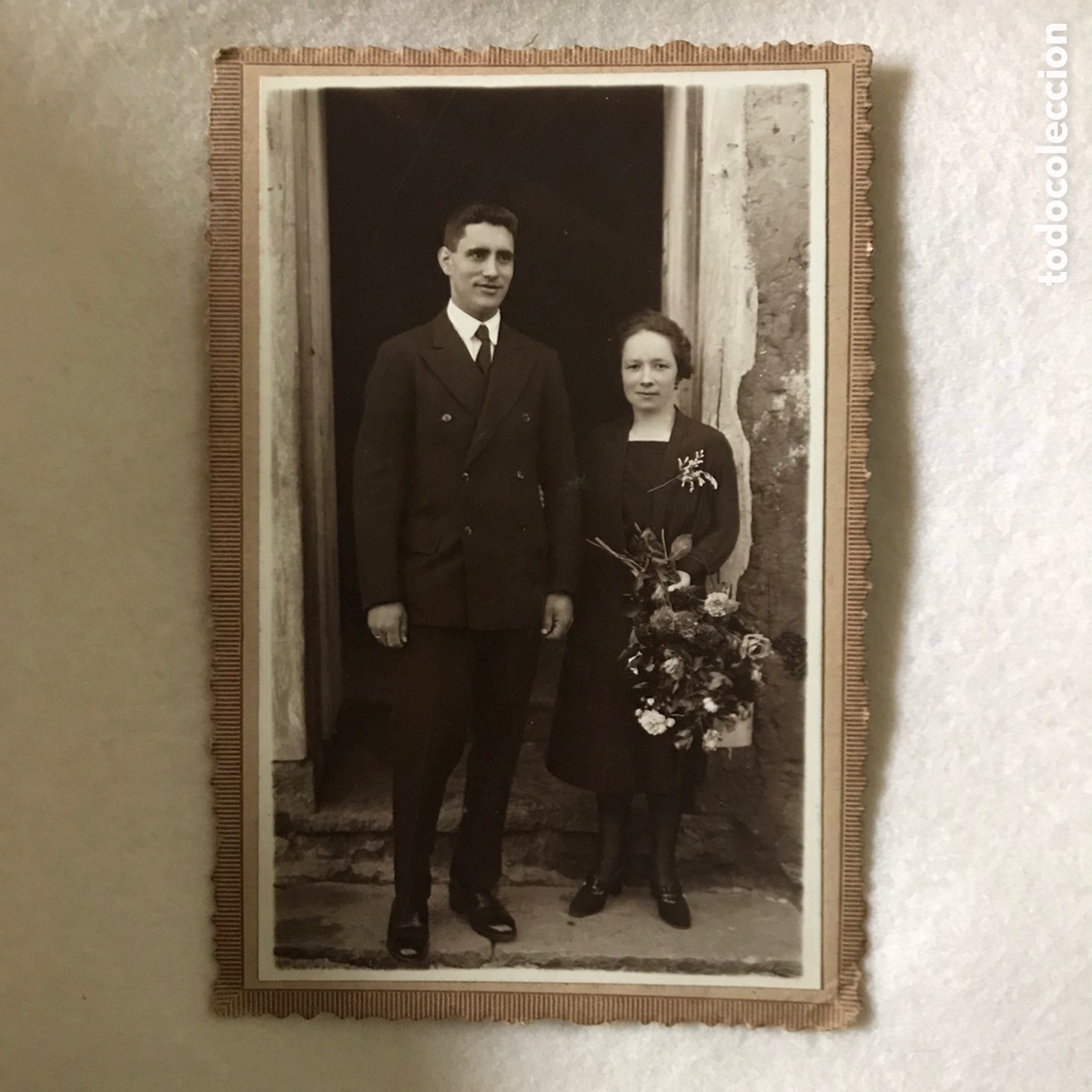 Fotografia antiga: ANTIGUA FOTOGRAF&Iacute;A DE SE&Ntilde;OR Y SE&Ntilde;ORA - FOTOGRAFO: FELIPE BUENO / ZUMARRAGA / PA&Iacute;S VASCO
