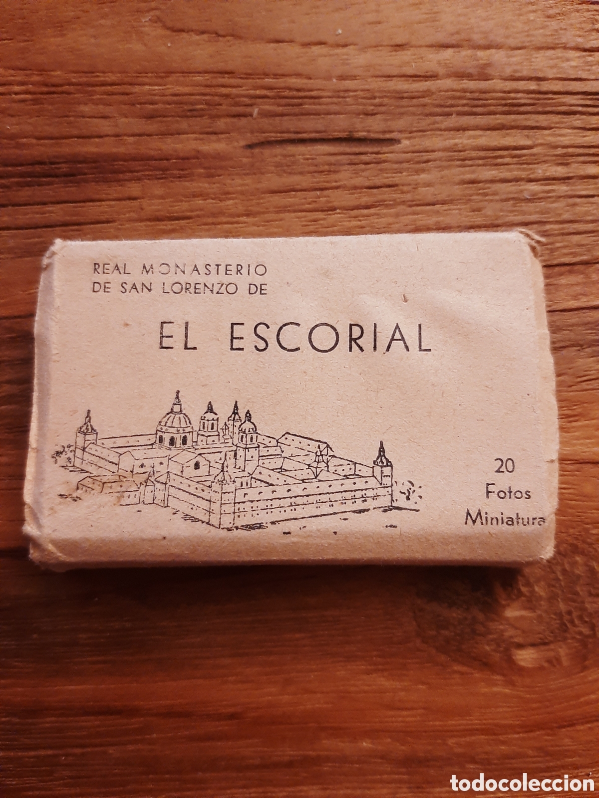 Fotografia antica: Real Monasterio de San Lorenzo de El Escorial. 20 fotos tarjetas postales miniaturas acorde&oacute;n