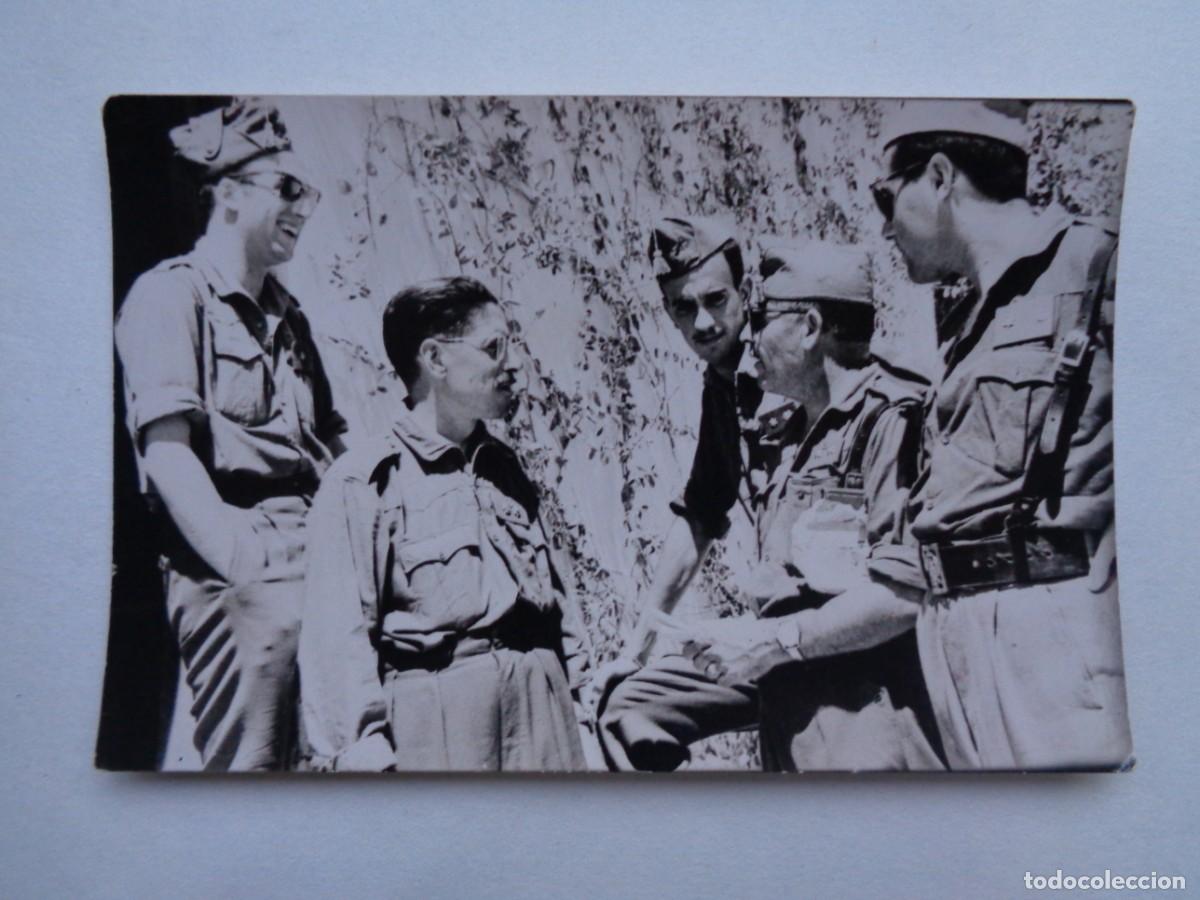 Fotografia antica: FOTO DE MILITARES DE MANIOBRAS, MANDOS