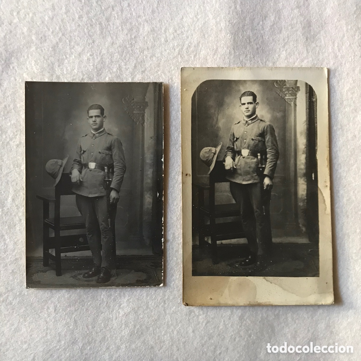 Antique Photography: FOTOGRAF&Iacute;A POSTAL MILITAR - SOLDADO INFANTER&Iacute;A - JIM&Eacute;NEZ / SEVILLA