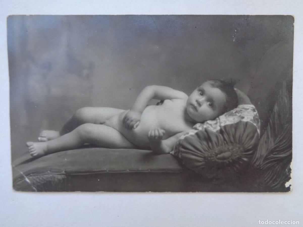 Fotograf&iacute;a antigua: PRECIOSA FOTO DE ESTUDIO DE BEBE TAL SE VE , PRINCIPIOS DE SIGLO.