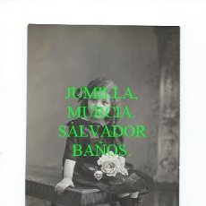 Fotografía antigua: JUMILLA, MURCIA. RETRATO INFANTIL. AÑO 1919. FOTÓGRAFO SALVADOR BAÑOS. SIN SELLO. JUMILLA, MURCIA.