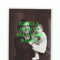 Fotografía antigua: JUMILLA, MURCIA. RETRATO FAMILIAR. FOTÓGRAFO SALVADOR BAÑOS. JUMILLA, MURCIA.