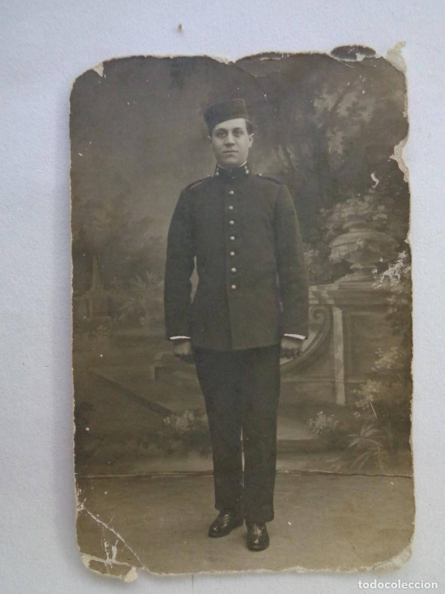 Fotografia antica: FOTO DE ESTUDIO DE MILITAR ARTILLERIA MONTADA. PRINCIPIOS DE SIGLO