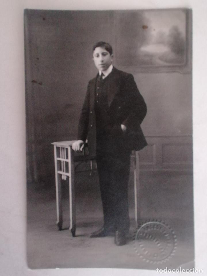 Fotografia antica: FOTOGRAFIA POSTAL, JOVEN POSANDO, FOTOGRAFO ANSEDE Y JUANES-SALAMANCA