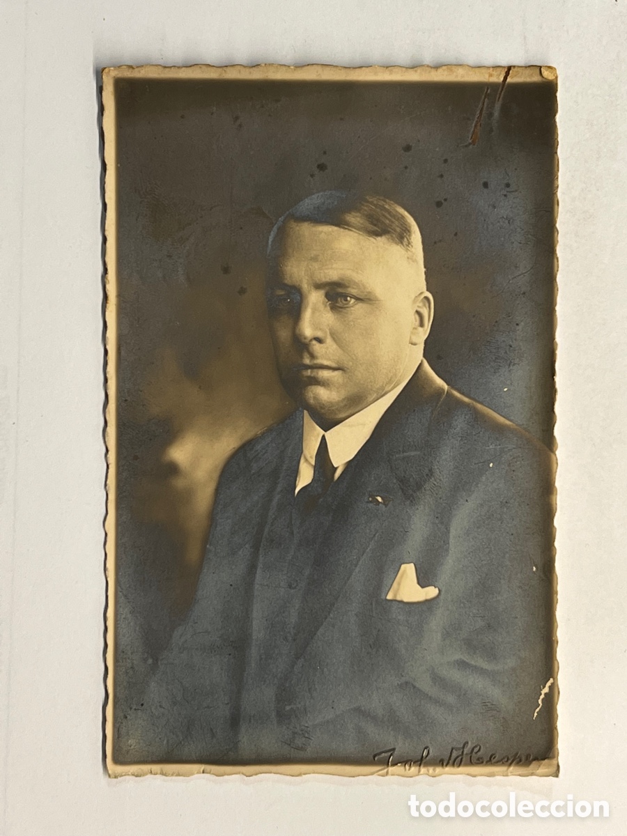 Fotografia antica: Laurentius Nicolaas Deckers. Ministro de Defensa Pa&iacute;ses Bajos (a.1934) a Leopoldo Aguirre Verdeguer