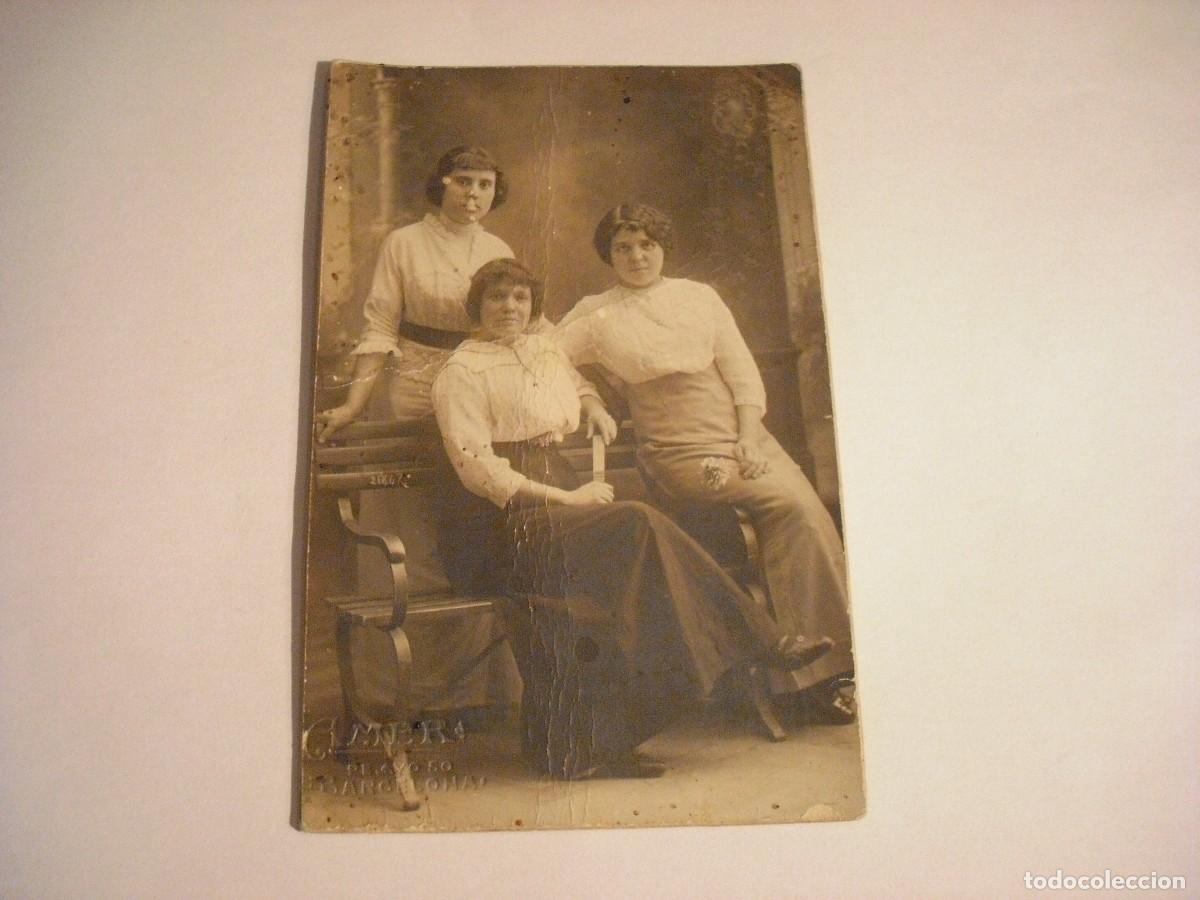 Fotografia antica: ANTIGUA FOTO DE 3 MUCHACHAS . FOTO AMER 1910.