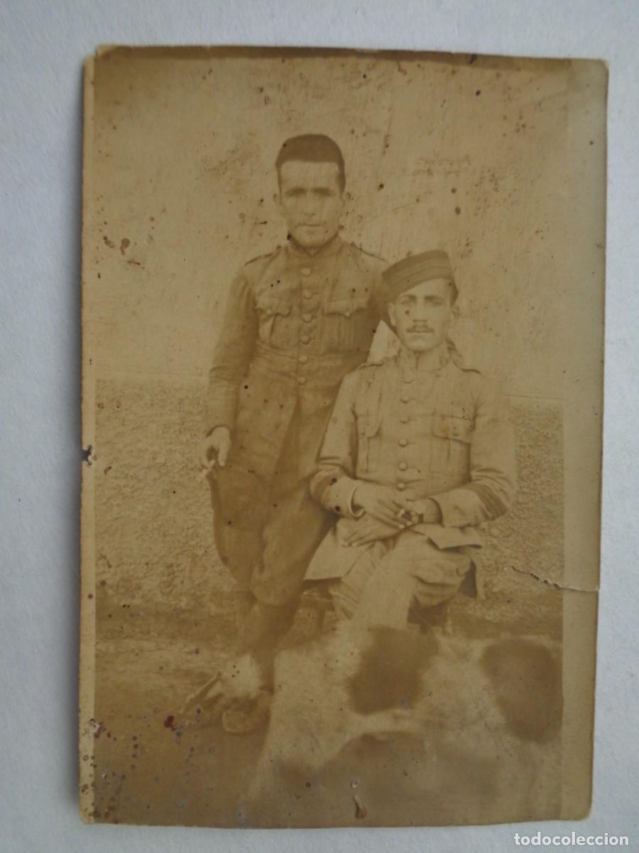 Fotografia antica: GUERRA DE AFRICA : FOTO MINUTERO DE MILITARES CON ALPARGATAS. PRINCIPOS DE SIGLO
