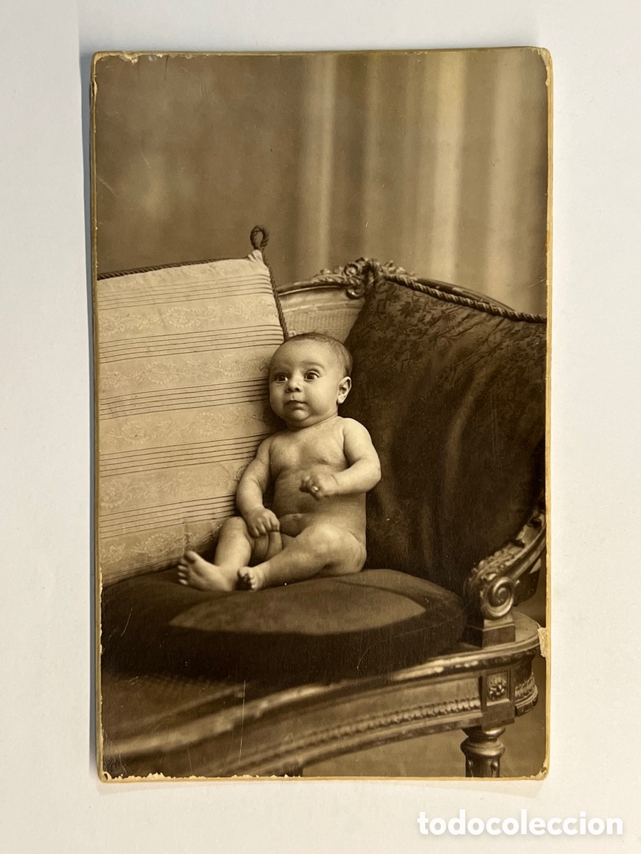 Fotograf&iacute;a antigua: DESNUDO. EL PEQUE&Ntilde;O PEPITO. Retrato J. Derrey.. Fotografia (a.1926)