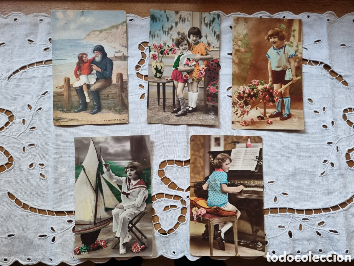 Fotografia antica: Lote postales fotogr&aacute;ficas antiguas. A&ntilde;os 1920. Escritas.