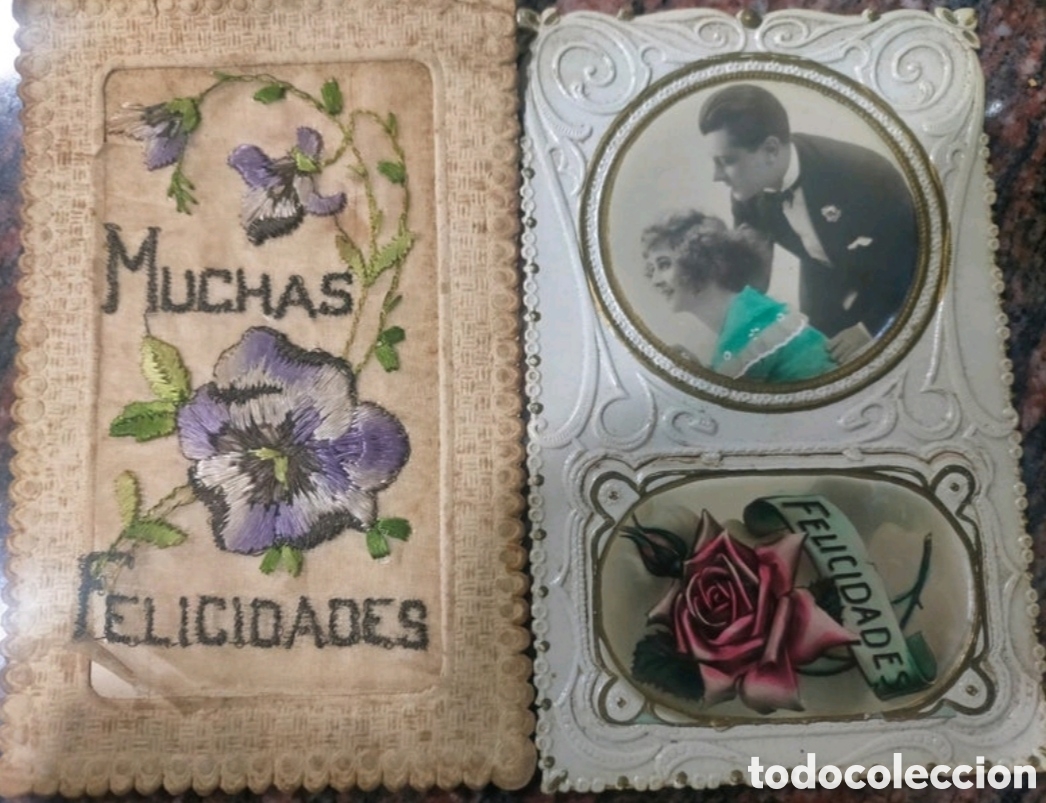 Fotografia antiga: Antiguas felicitaciones, a&ntilde;o 1928